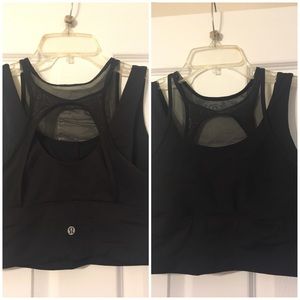 Lululemon double layer crop top